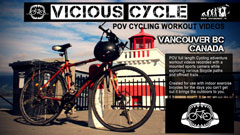 POV CYCLING VIDEOS filmed in real-time in and around vancouver for workout and exercise